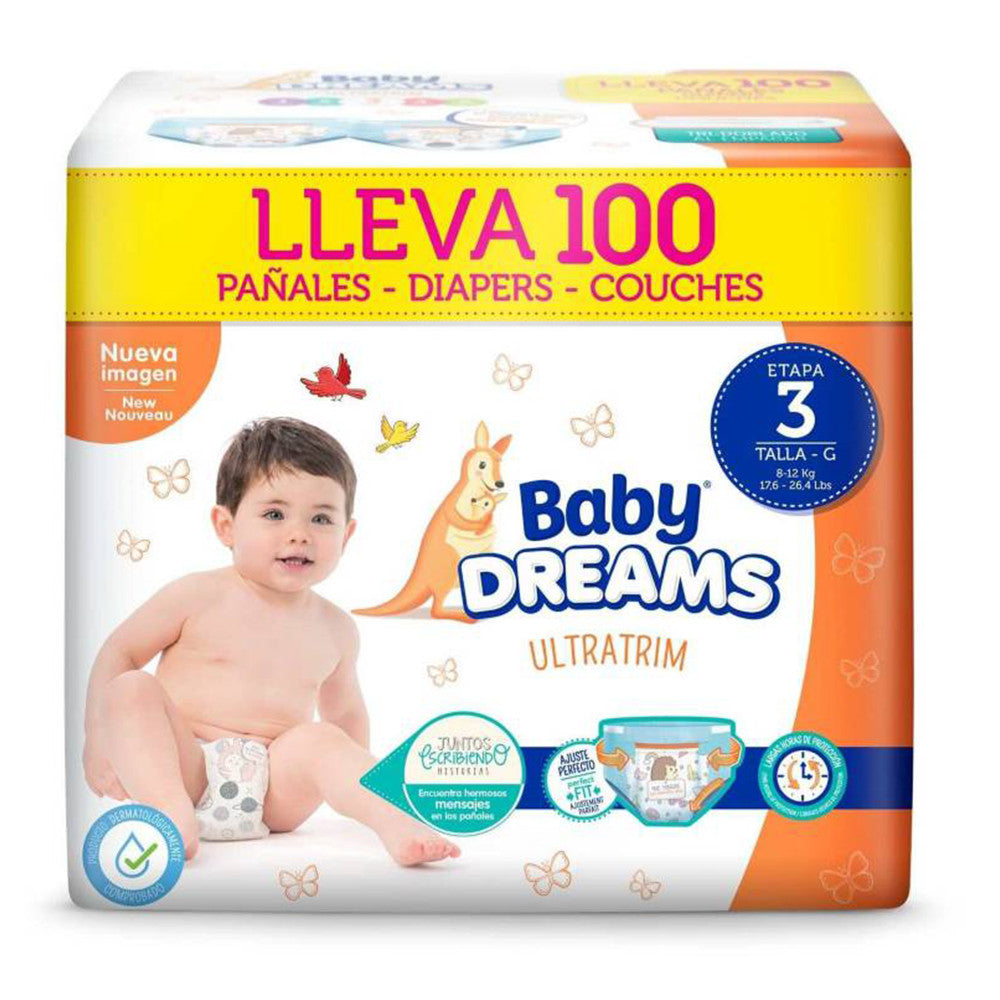 Pañales Baby Dreams Etapa 3 x 100 Unds – El mundo de Laura