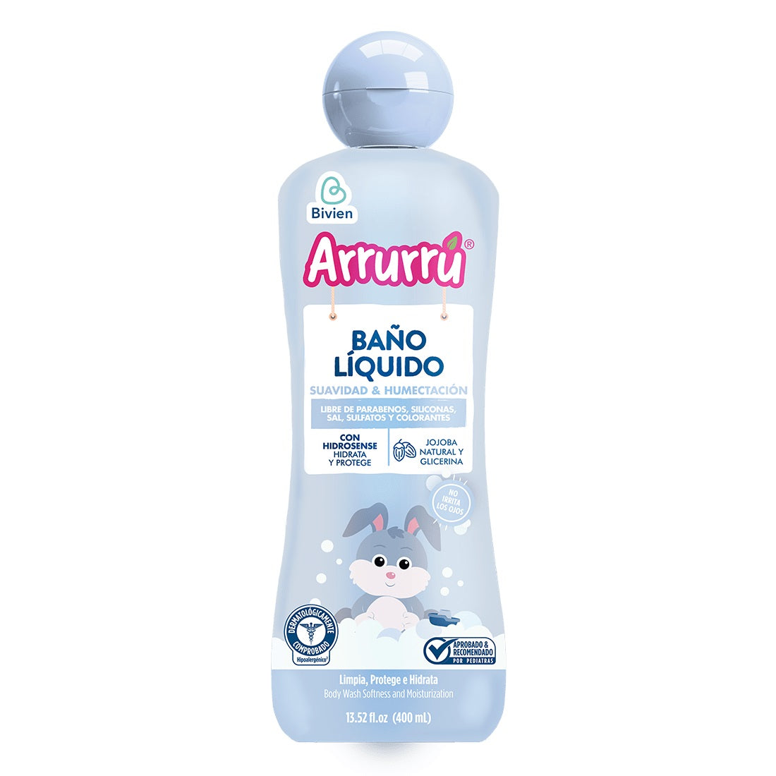 Baño liquido Arrurrú Suavidad y humectación x 400 ml