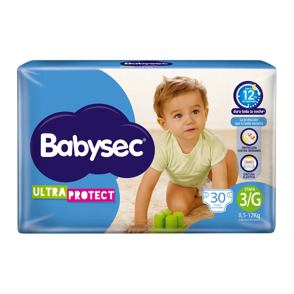 Pañales Babysec Etapa 3/G x 30 Unds
