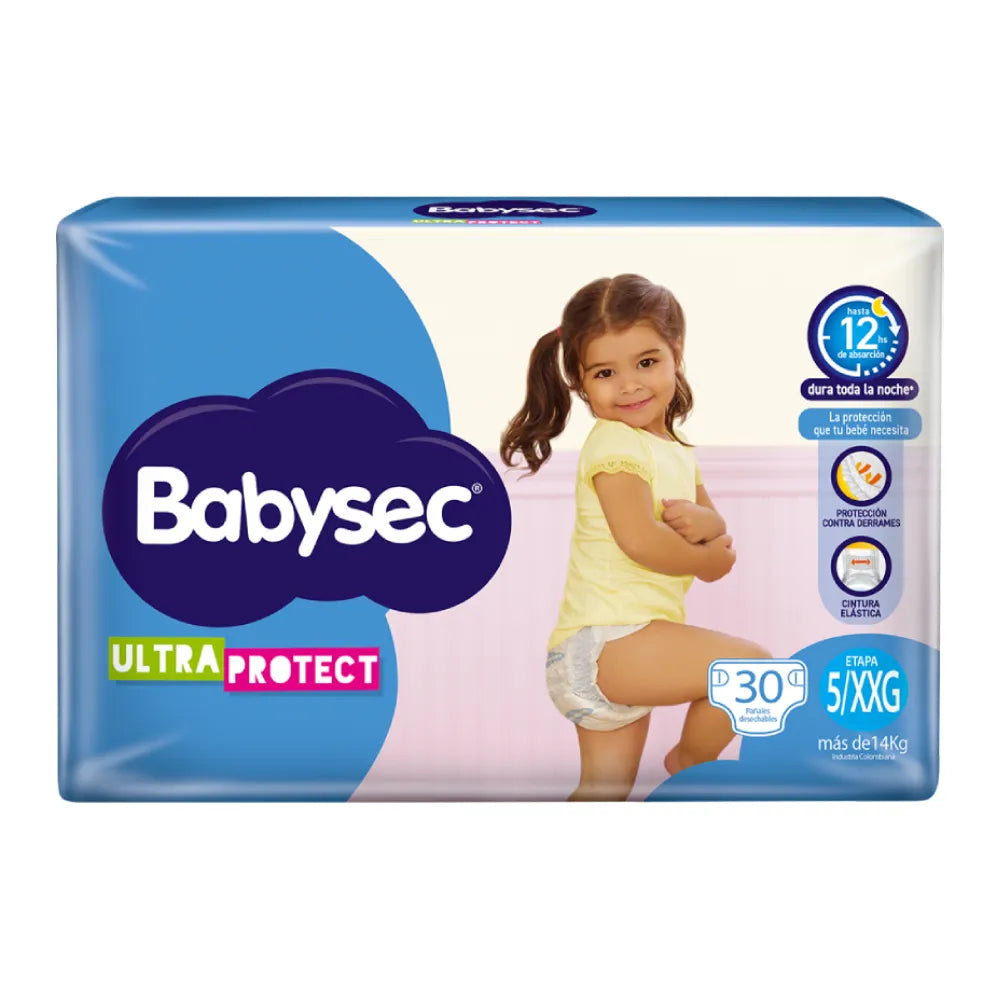 Pañales Babysec Etapa 5/XXG x 30 Unds