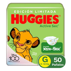 Pañales Huggies Active Sec Etapa 3/G x 50 Unds