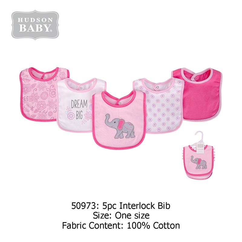 Baberos x 5 Hudson Baby