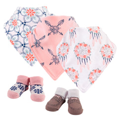 Babero bandana x 3 + 2 Pares de medias