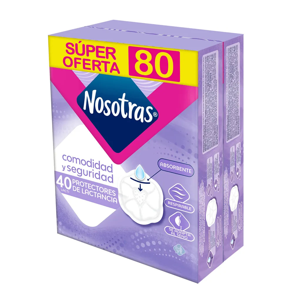 Protectores de Lactancia Nosotras x 80 Unds