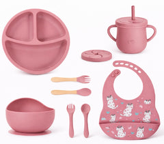 Vajilla en silicona 10 piezas estampada