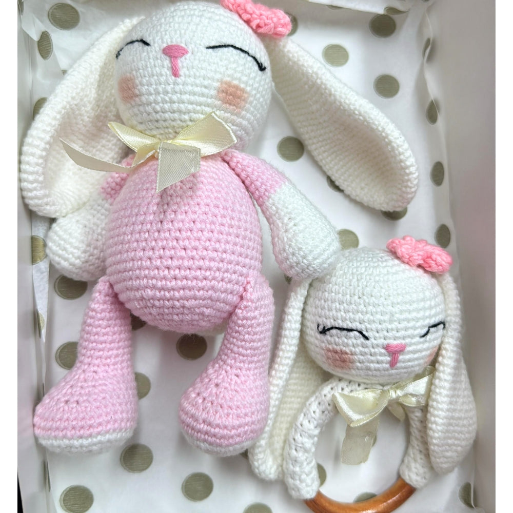 Sonajero y Peluche de Apego (Amigurumi)