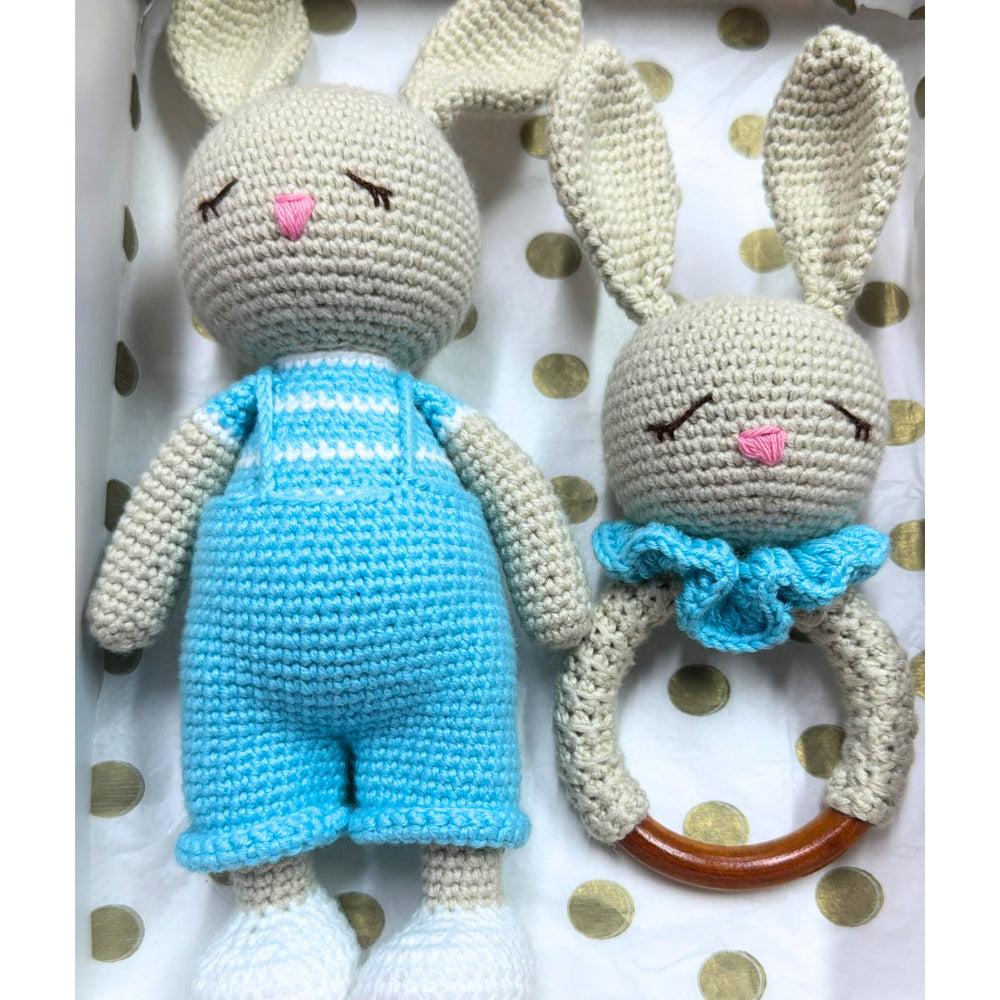 Sonajero y Peluche de Apego (Amigurumi)