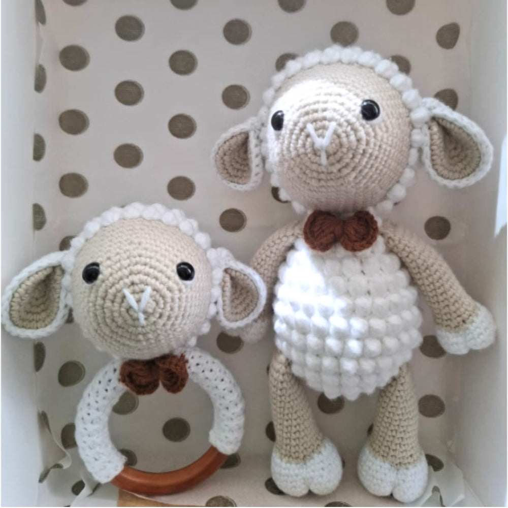 Sonajero y Peluche de Apego (Amigurumi)