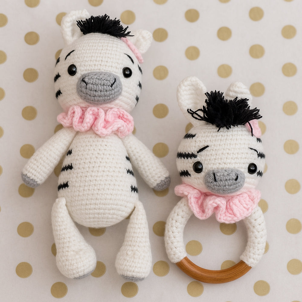 Sonajero y Peluche de Apego (Amigurumi)