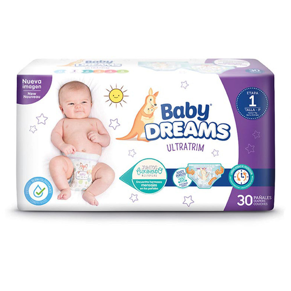 Pañales Baby Dreams Etapa 1 x 30 Unds