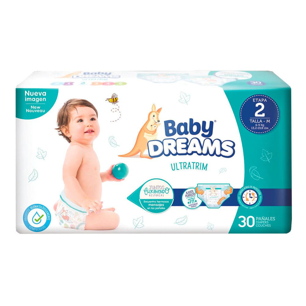 Pañales Baby Dreams Etapa 2 x 30 Unds