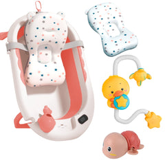 Bañera plegable + Ducha Rosa