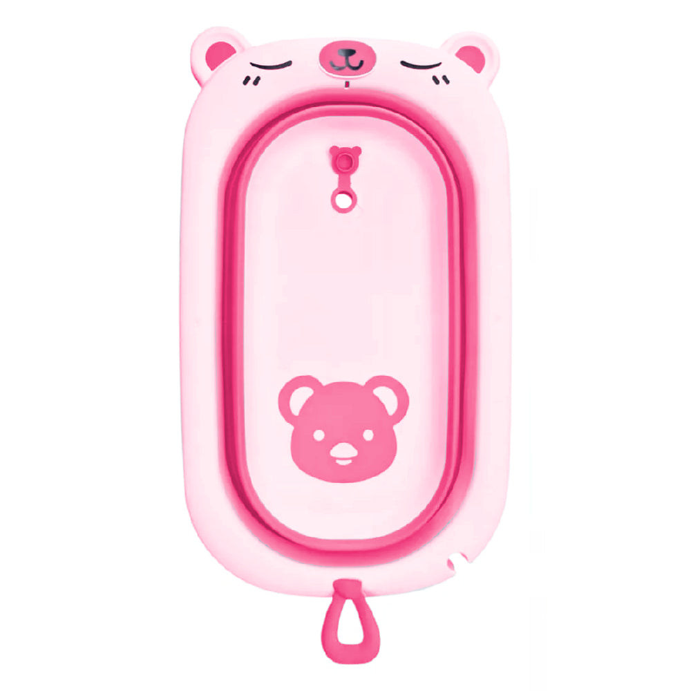 Bañera plegable Oso Rosa
