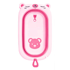 Bañera plegable Oso Rosa