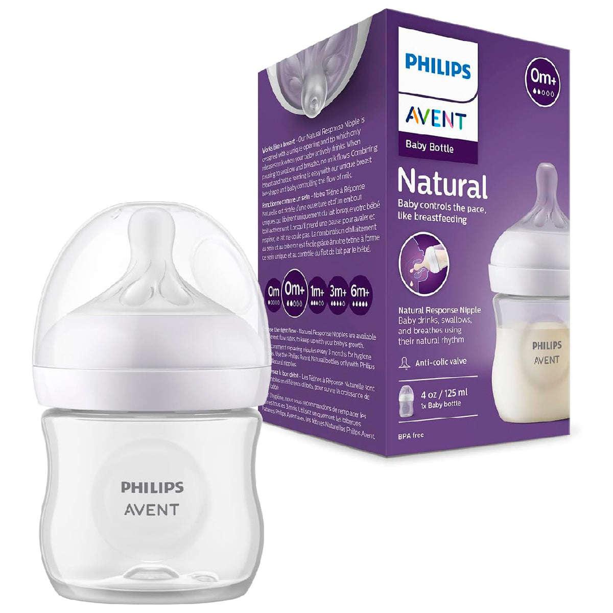 Tetero Avent Natural 4 oz Response