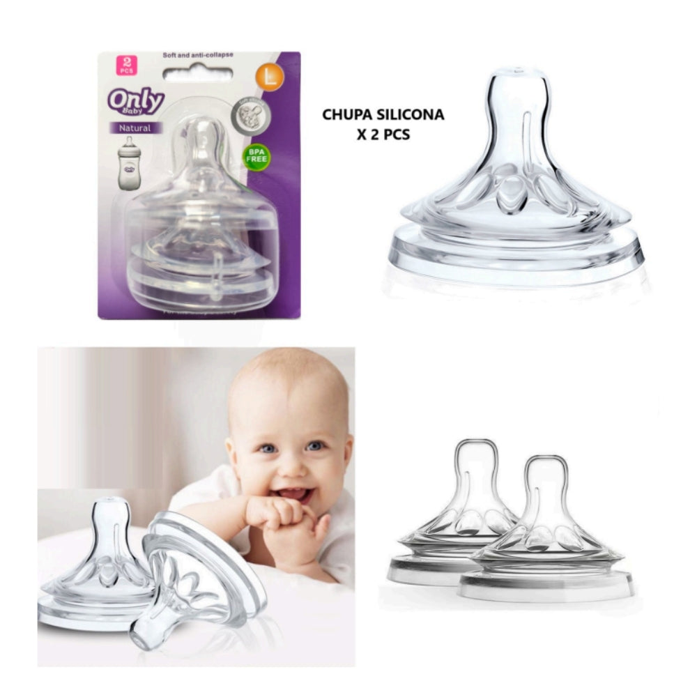 Chupa para Tetero Only Baby x 2 unds