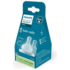 Chupa para Tetero Avent Clasic x 2 unds 6 m+ Corte en Y