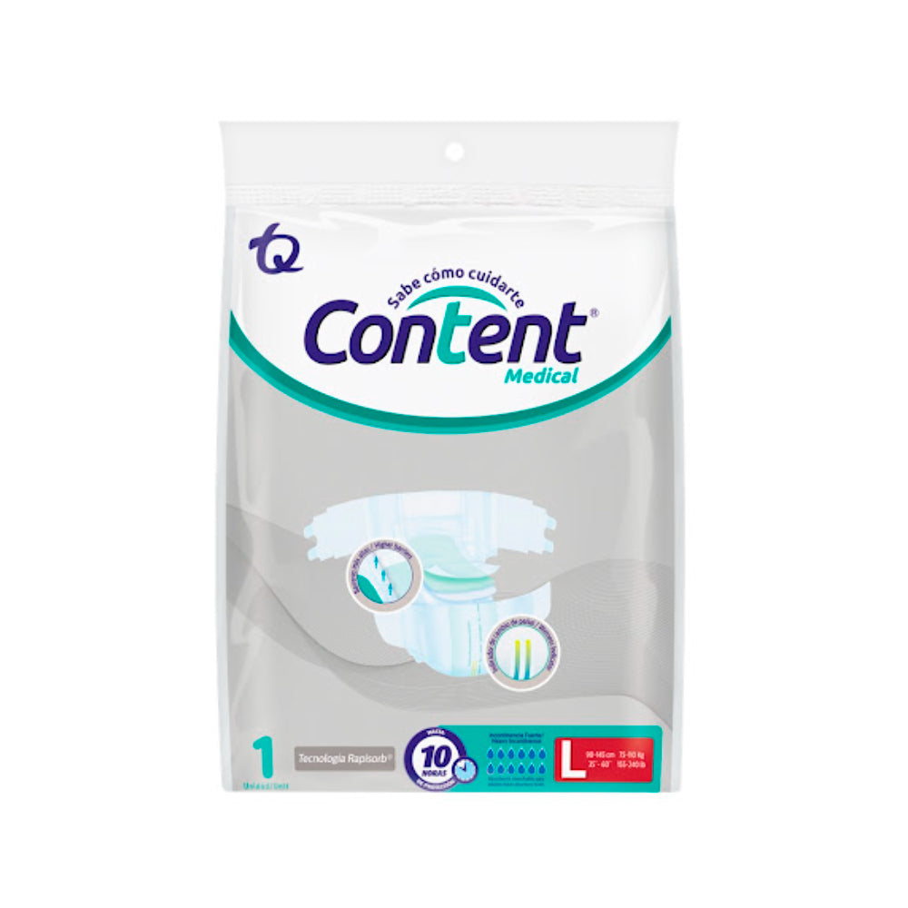 Pañales Content Ultrasec Talla L x 1 Und