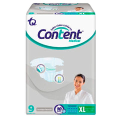 Pañales Content Medical Talla XL x 9 Unds