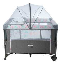 Cuna corral Nala Ebaby 751 Gris/Rosa