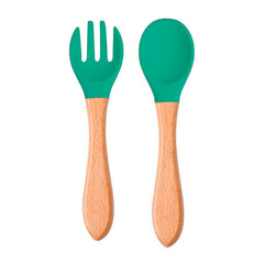 Cubiertos en bambu y silicona