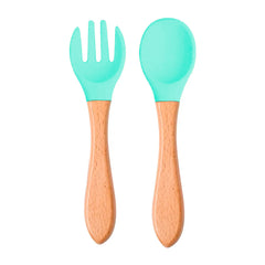 Cubiertos en bambu y silicona