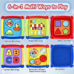 Cubo Didáctico sensorial 6 en 1