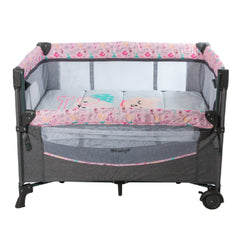 Cuna corral mecedora Dacora Ebaby 750-1 Rosa