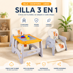 Silla Comedor 3 en 1 Duo Desk