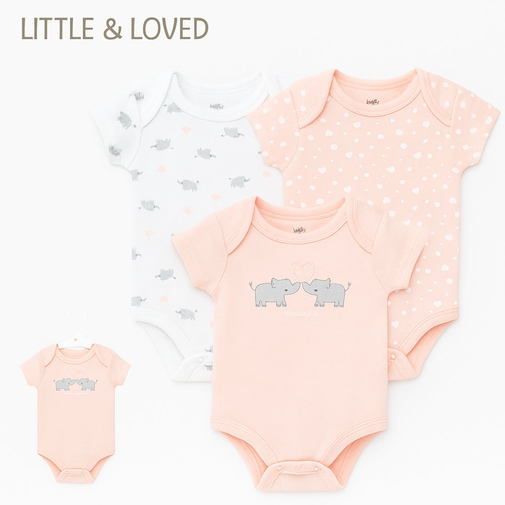 Mamelucos Little & Loved x 3 unds