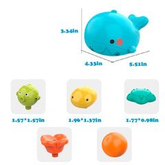 Ducha para bebé Ballena