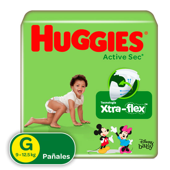 Pañales Huggies Active Sec Etapa 3/G x 50 Unds