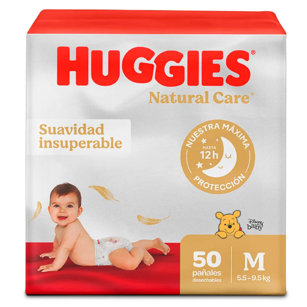 Pañales Huggies Natural Care Etapa 2/M x 50 Unds