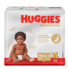 Pañales Huggies Natural Care Etapa 3/G x 70 Unds