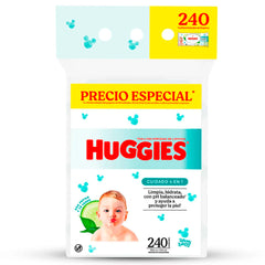 Toallitas húmedas Huggies One & Done x 240 Unds