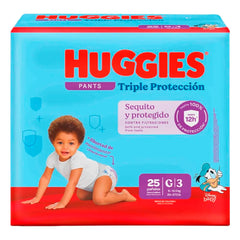 Pañales Huggies Pants Triple Protección 3/G x 25 unds