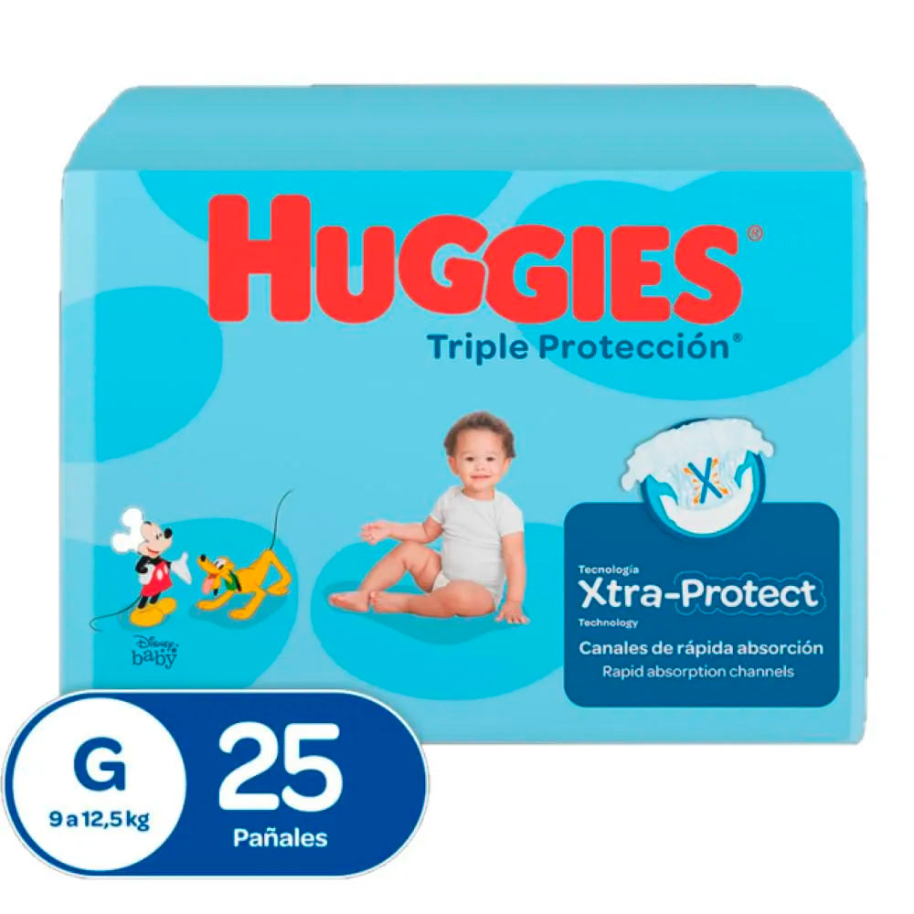 Pañales Huggies Triple Protección 3/G x 25 unds