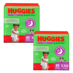 Pañales Huggies Active Sec Ajuste Perfecto Etapa 5/XXG x 50 Unds