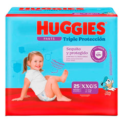 Pañales Huggies Pants Triple Protección 5/XXG x 25 unds