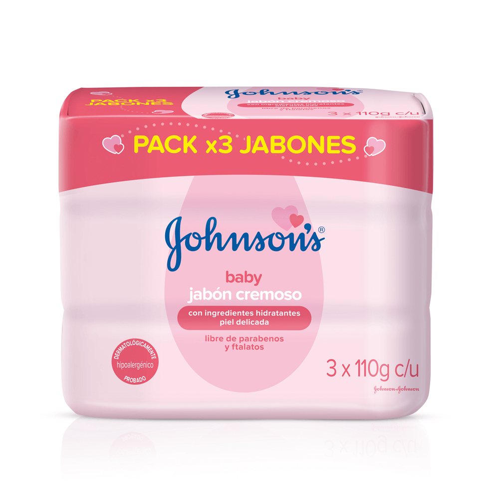 Jabón Johnson Baby Humectante x 3