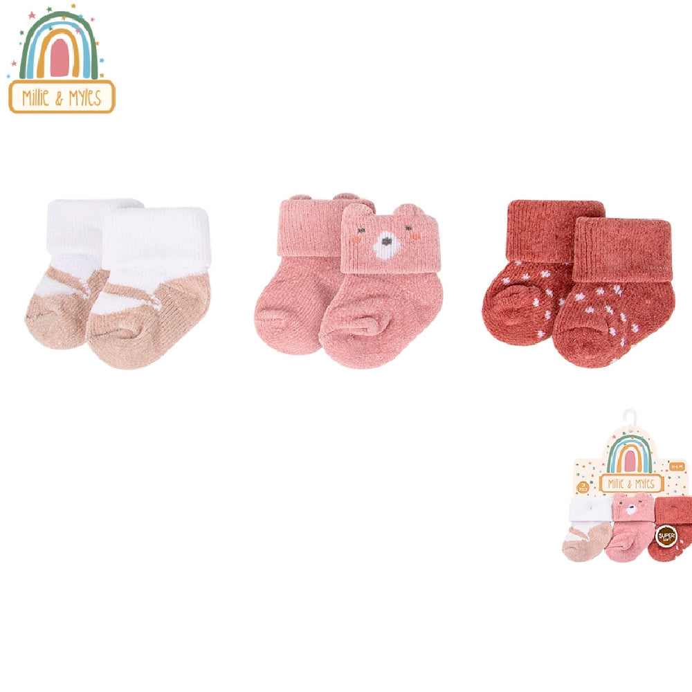 Medias Millie & Myles x 3 Unds