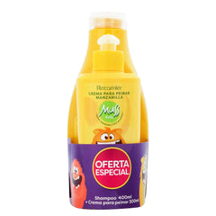 Shampoo + Crema para peinar Muss Kids Manzanilla x 400 ml