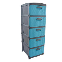 Organizador Plástico 5 puestos Azul