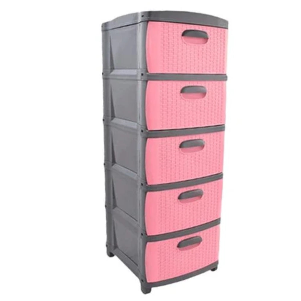 Organizador Plástico 5 puestos Rosa