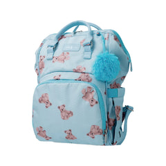 Pañalera morral Nube Luna Osos Azul