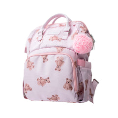 Pañalera morral Nube Luna Osos Rosa