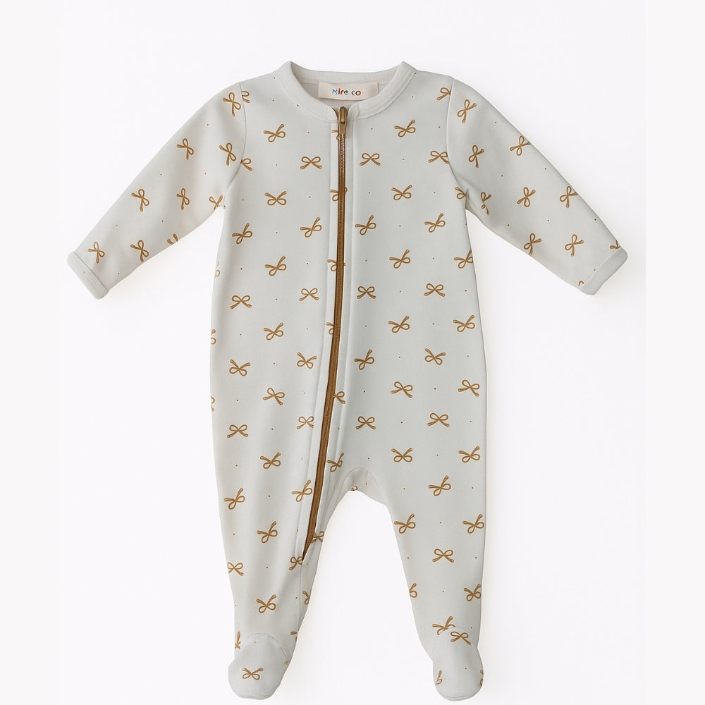 Pijama Le Petite Moños Beige