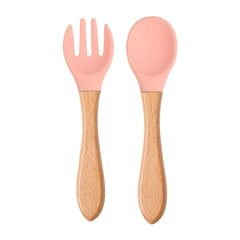 Cubiertos en bambu y silicona