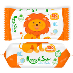 Toallitas humedas Happy Soft x 120 unidades