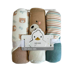 Toalla x 3 + 3 Babitas Duck Duck